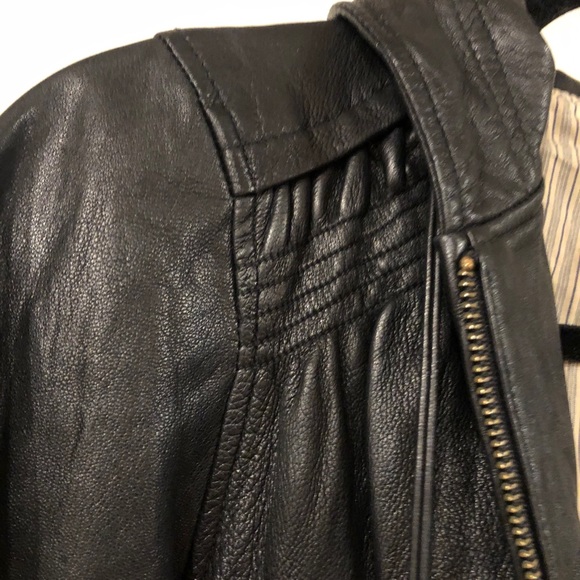 Mike & Chris Hooded Leather Jacket - Picture 5 of 7